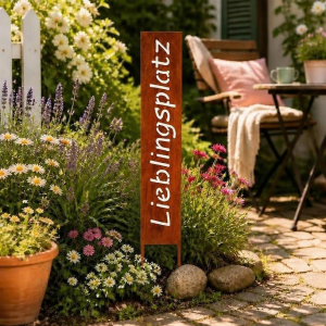 Stele Lieblingsplatz. Die perfekte Aufwertung für deinen Lieblingsort zuhause. Eignet sich auch super als Geschenk.